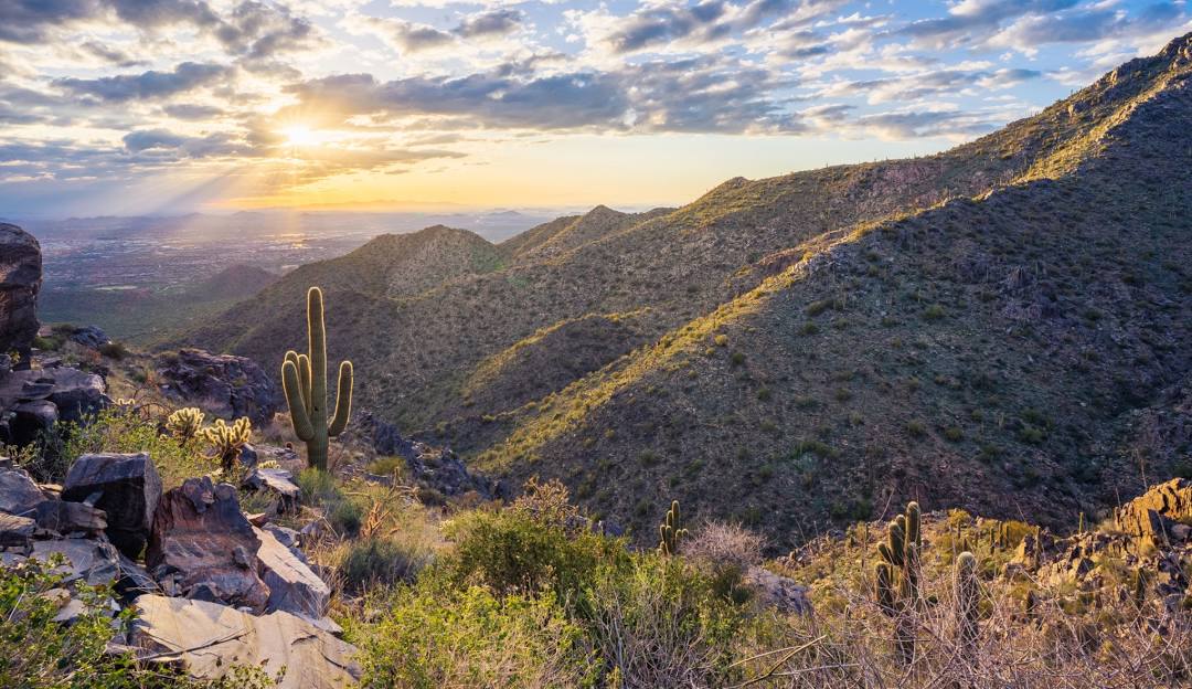 McDowell Range at sunset — North Scottsdale context