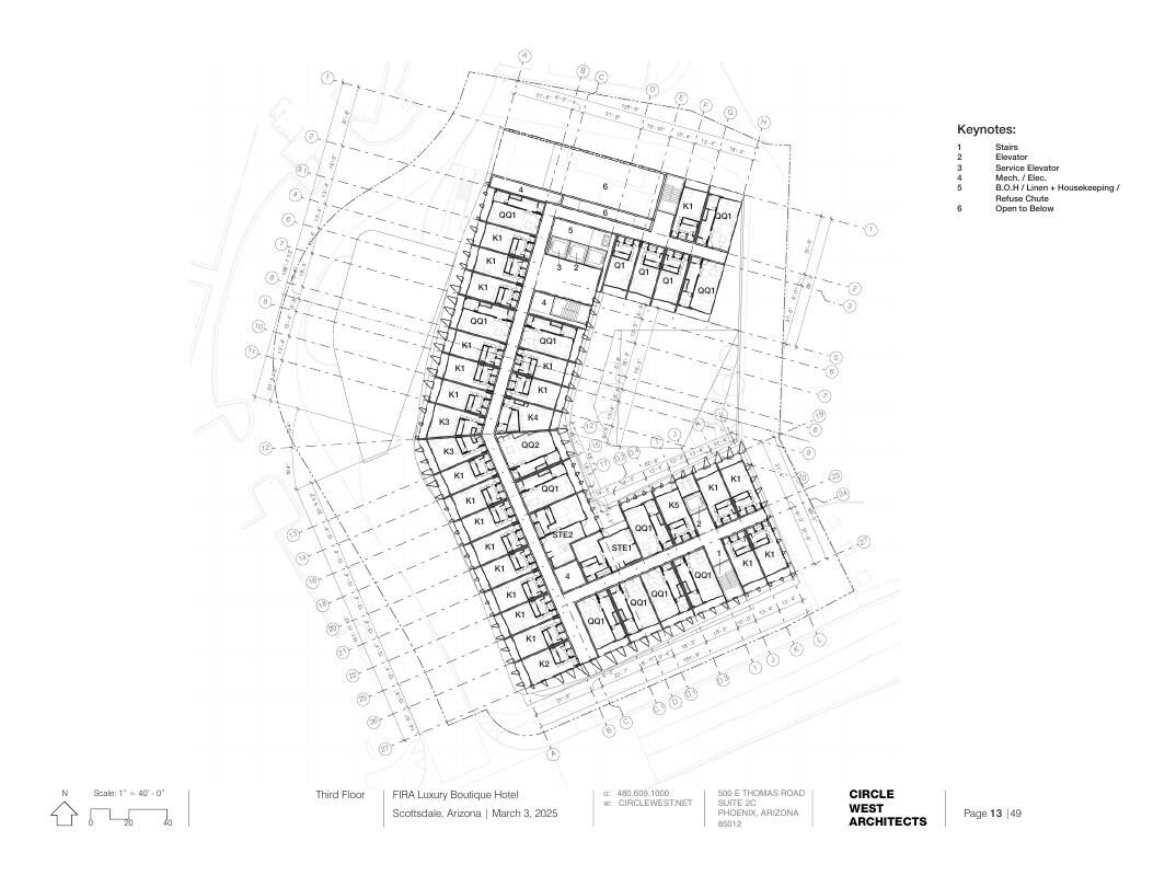 Third Floor · Guestrooms — Circle West Architects