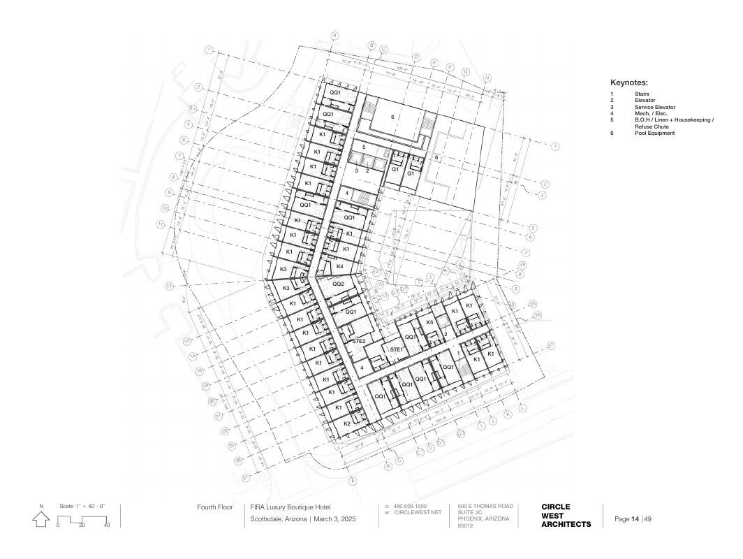 Fourth Floor · Guestrooms — Circle West Architects