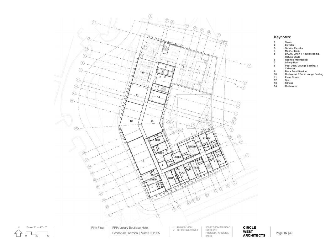 Fifth Floor · Rooftop Amenity — Circle West Architects